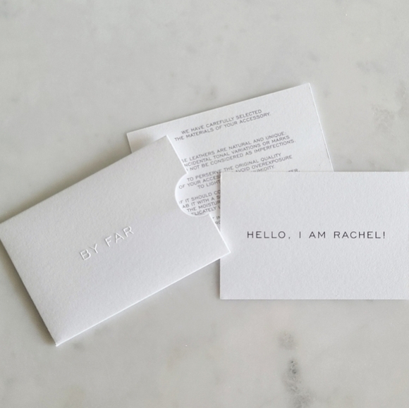 BY FAR Rachel Croco Embossed Leather Shoulder Bag, Blue, NWT - Picture 16 of 16